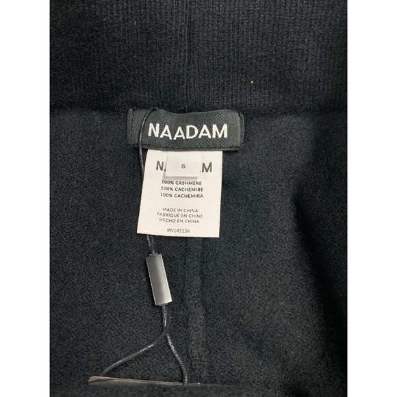 Naadam Signature Cashmere Joggers Womens S Black High Rise Pockets NWT - Picture 3 of 10